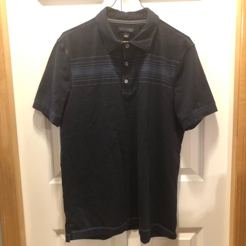Banana republic men’s fitted pima polo shirt.
